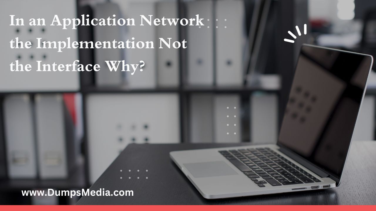 In an Application Network the Implementation Not the Interface